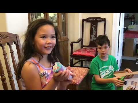 5 yr old gets a twisting mega popping surprise for Christmas!