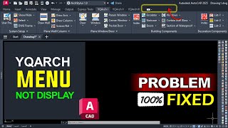 How to Show YQArch Menu in AutoCAD | YQArch Plugin