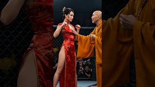 Never underestimate cheongsam girl inj #wushufight #kungfu #boxing #fight #wwe #ufc