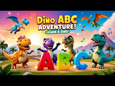 Dino ABCs Song 🦖 | Learn the Alphabet with Dinosaurs! Fun & Educational Kids Rhyme