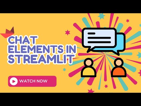 chat elements in streamlit
