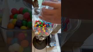 RESTOCKING & Collecting QUARTERS! #youtubeshorts #gumballmachine #refill #collection #restock