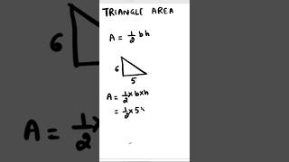 Area Triangle #maths #mathsshorts #triangle #mathsvideos #shorts