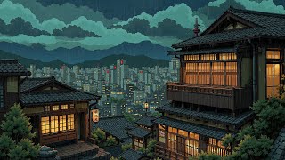 Heal Your Mood 🌧️ Lofi Rain Music with Soft Ambience from Retro Japanese Town🌇Lofi Hiphop/Lofi Chill