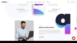 Softlab - Startup and App WordPress Theme technology agency Easy Create Website