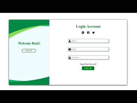 How To Create Login Form Using HTML & CSS