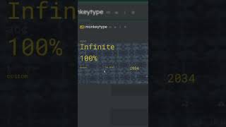 monkeytype infinite wpm tutorial #monkeytype #tutorial