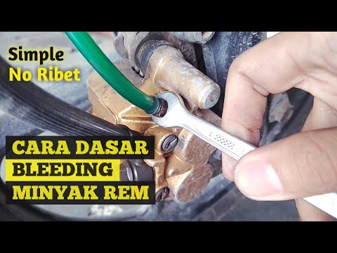 HOW TO REPAIR MOTORCYCLE FAILURE BRAKE || BLEEDING FRONT BRAKE