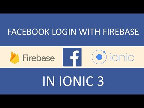 Facebook Login with Firebase in Ionic 3 App - 2