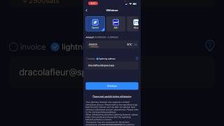 Bitcoin Mining App Withdraw Speed Wallet (Using Lightning Address) #bitcoin #mining #withdraw