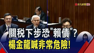 川普關稅盤算債務重組？台也難置身事外...外匯存底逾8成美債 楊金龍:隨時調整比重｜非凡財經新聞｜20250415