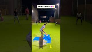 Hatrick Of Sixes 🔥😳🚀 #cricket #cricketshorts #shorts