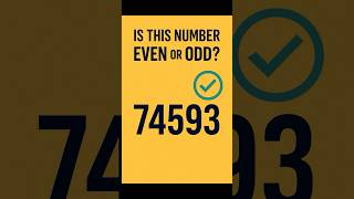 Is This Number Even or Odd? (Quick Math Trick!)