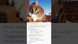 oninput calculate output of HTML form