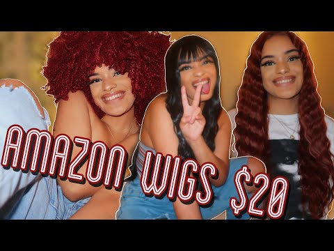 Trying On Cheap Amazon Wigs | $20 Edition