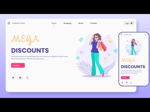 Responsive Website Using HTML CSS & JavaScript | Shopping Website