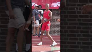 OH MY. 8th Grader Omar Thomas just ran a Meet Record 48.87 400m 💥