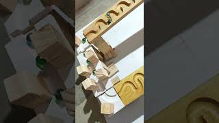 Wooden track ball Ep119 #educationaltoys #trackball #woodentoy