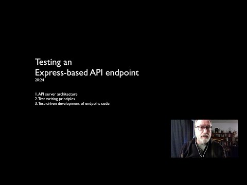 Testing an Express-based API endpoint