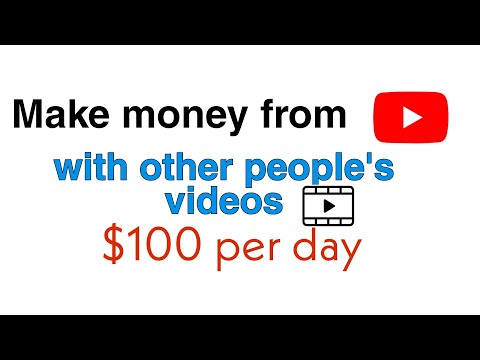 Make money on Youtube without making videos - Earn money on Youtube with other's videos