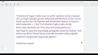 2024 MSÜ Sözel Cevapları Milli Savunma Üniversitesi Sınavı Cevapları
