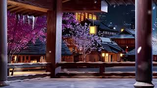 Calm music | Snowfall Over Kyoto Nights #sleepmusic #relax #relaxing #deepsleep #calmmusic #music