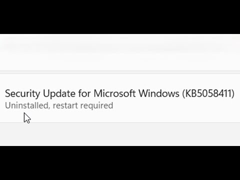How To Uninstall KB5058411 Update On Windows 11