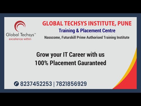 Global Techsys - Pune's # 1 IT Training & Placement Institute| | 100% Job Guarantee . 8237452253