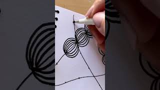 Quick and easy stress relief idea #mindfulness #arttutorial #howtodraw #anxietyrelief