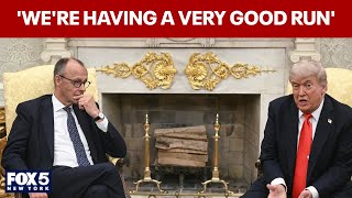 FULL: Trump, German Chancellor Merz talk at White House