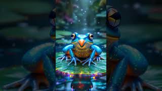 Opal Eyed Glass Frog of the Sapphire Pools  #aianimation #aiartdaily  #nature #aicreatures