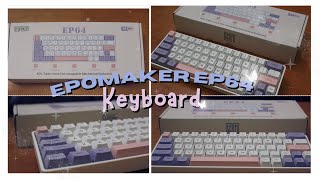 EPOMAKER EP64 Mechanical Keyboard w/ Flamingo Switches || Aesthetic Unboxing