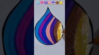 blue pink Satisfying creativeart#art #satisfying #drawing #coloring #shorts