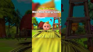 Moo Moo Dairy Cows #kidssongs #nurseryrhymes #babysongs #shorts #funkidssongs