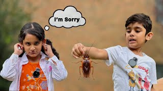 COCKROACH PRANK 🪳 IN A SURPRISE EGG ! 🙈🤮
