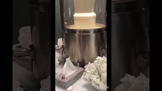 WHITE CHOCOLATE 🍫 FOUNTAIN ⛲️  ( LINDT CHOCOLATE MUSEUM,  SWITZERLAND )