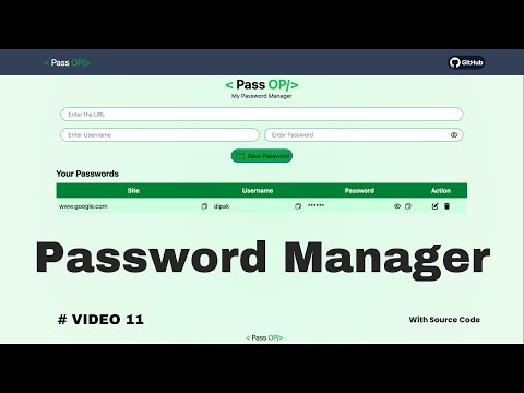 Build a Password Manager with React + Vite | LocalStorage