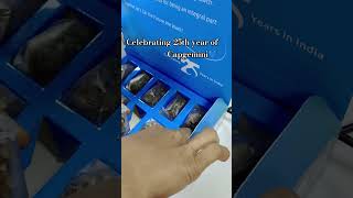 Treat box on the occasion of 25th year of Capgemini 💙#capgeminikolkata #capgeminiindia #officereels