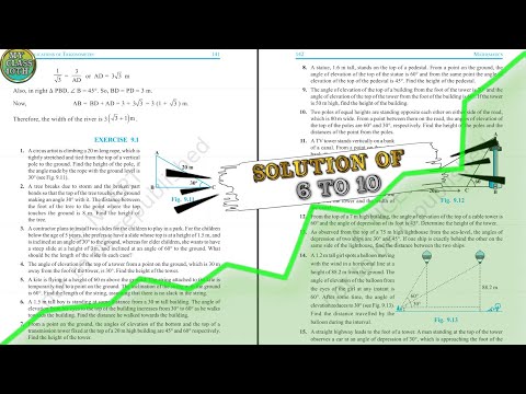 Math ncert class 10th ex 9.1 q 6 to 10 solution [My Class 10th]