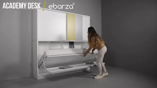 Space Saving Furniture in Dubai - Acadmy Convertable Bed + Desk + Storage | ebarza Furniture UAE
