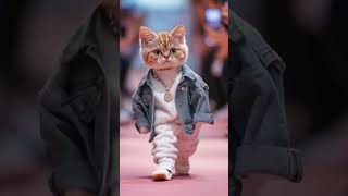 #StylishCat  #CatWalk  #CoolCatVibes  #CatInHoodie  #CatFashion  #PetStyle  #Walki