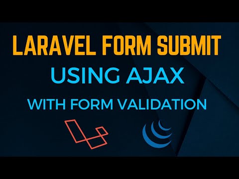 Laravel AJAX Form Submission with Form Validation jQuery