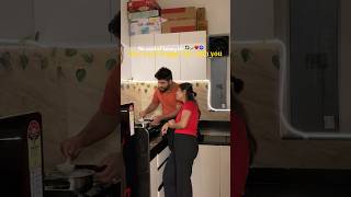 Simple and happy life with you❤️ #aishwinstory #love #couplevlog #cooking #trendingcouplevlog