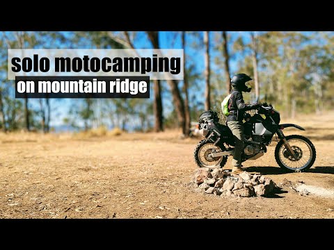 Solo Motorcycle Camping - Gumridge, Queensland Australia