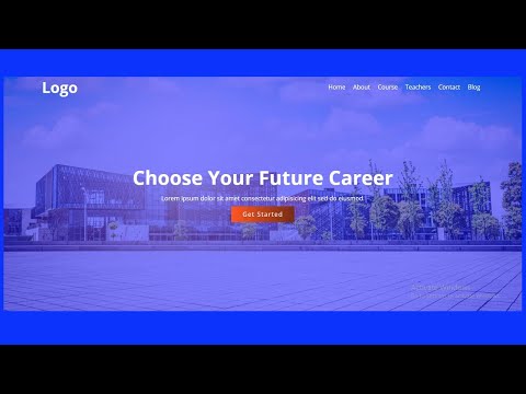 How to make a website header section using html and css step by step | Header Simple Design| E-CODEC