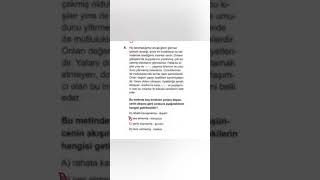 LGS 2025 Türkçe 1-2-3-4-5. Soruları Ve Cevapları #lgs
