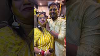 Embracing the golden glow # haldi #gharkishaadi #desishadi #fun #reels