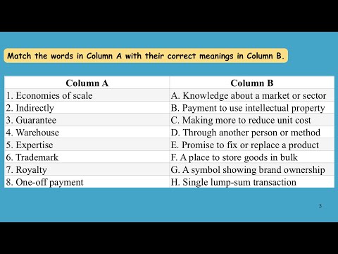 Business Vocabulary Practice – International Trade (Part 1)