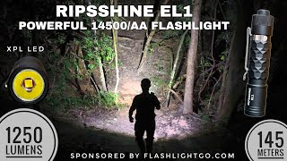 Ripsshine EL1 - Powerful 14500 / AA Flashlight BY  Flashlightgo.com