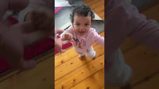 First steps #10monthsoldbaby  #fastwalk #babygirl #babylife #smartbaby